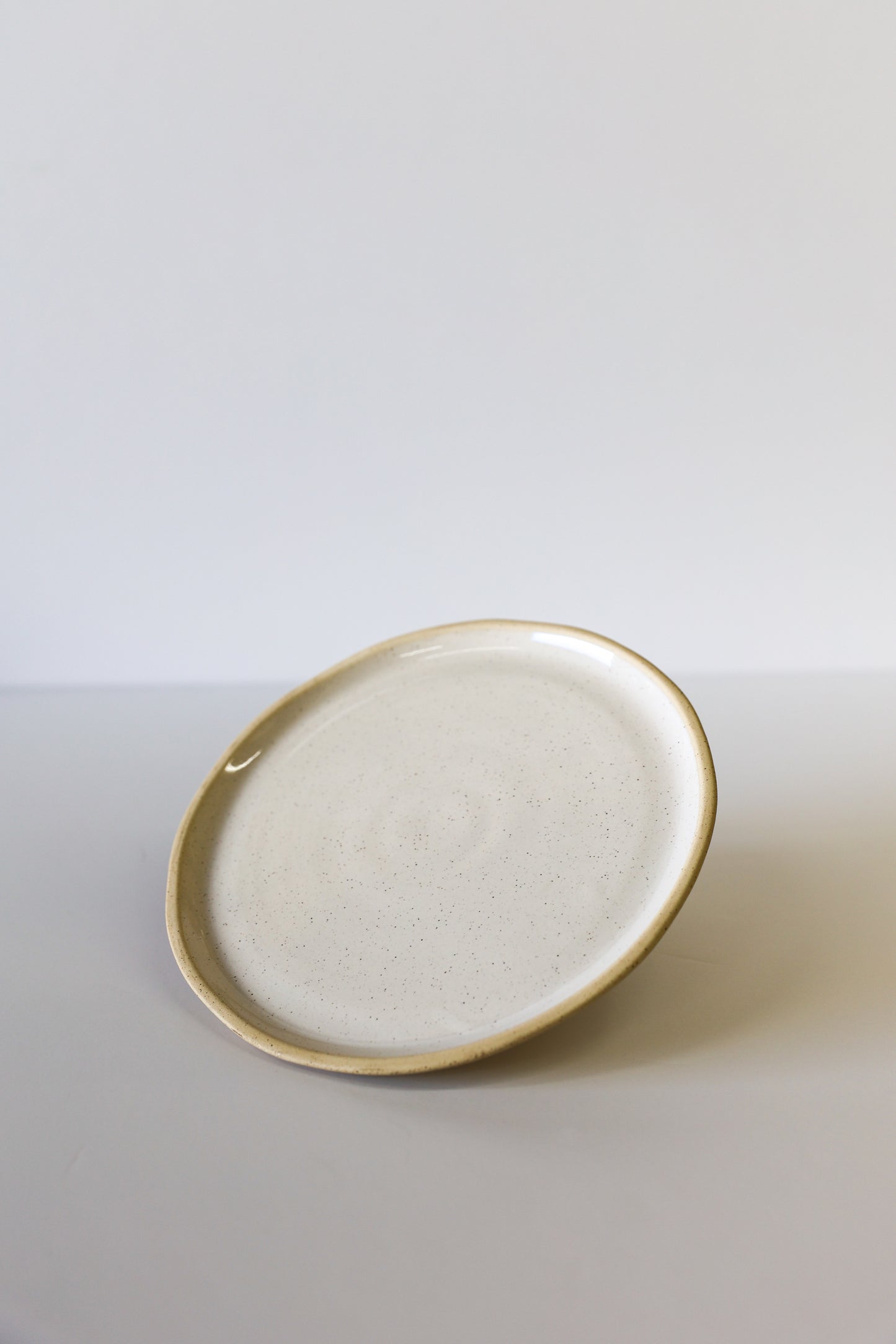 Jetty Salad Plate | White Speckle (Set of 4)