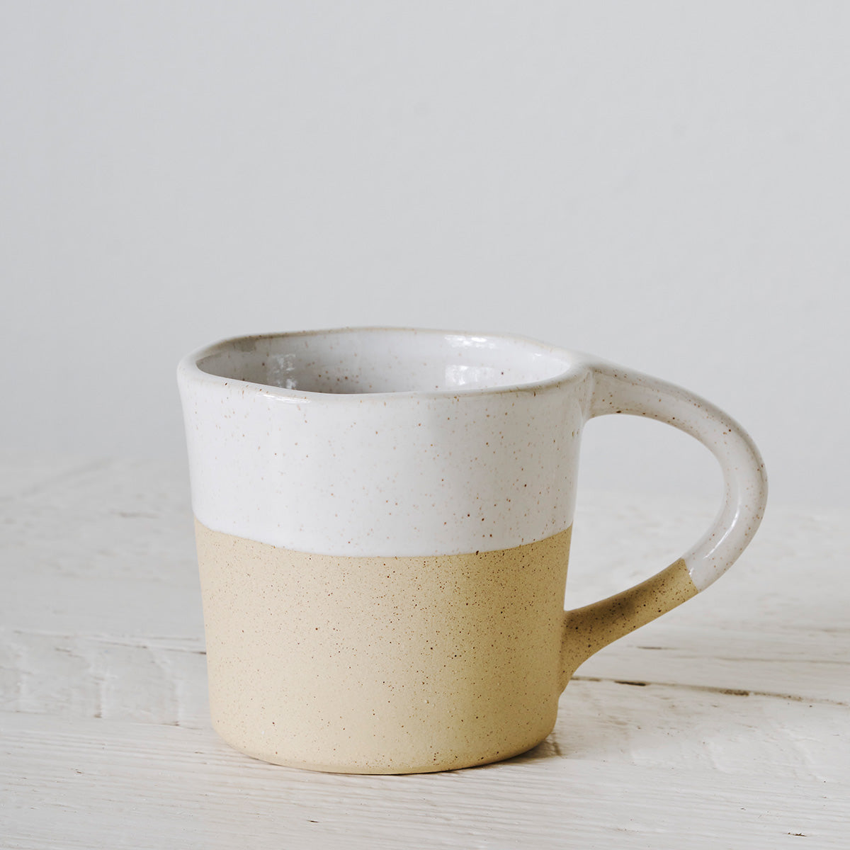 Harbor Handbuilt Mug | White Speckle (Set of 2)