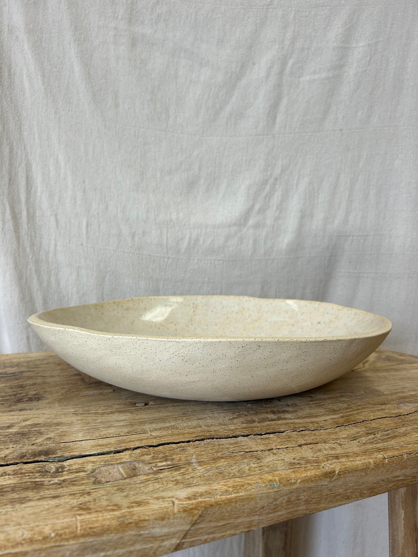XXL Serving Bowl - Sheer Cream