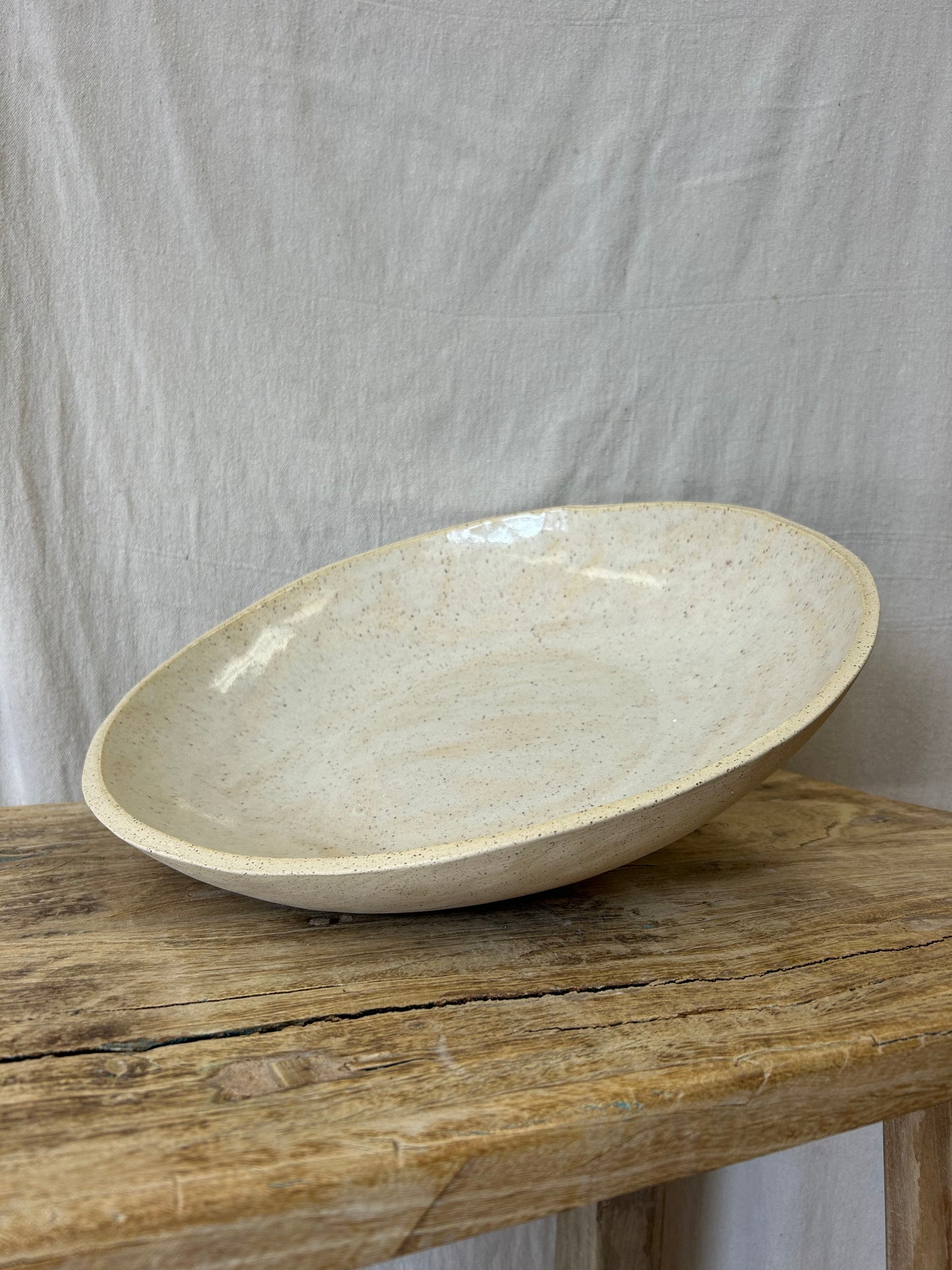 XXL Serving Bowl - Sheer Cream