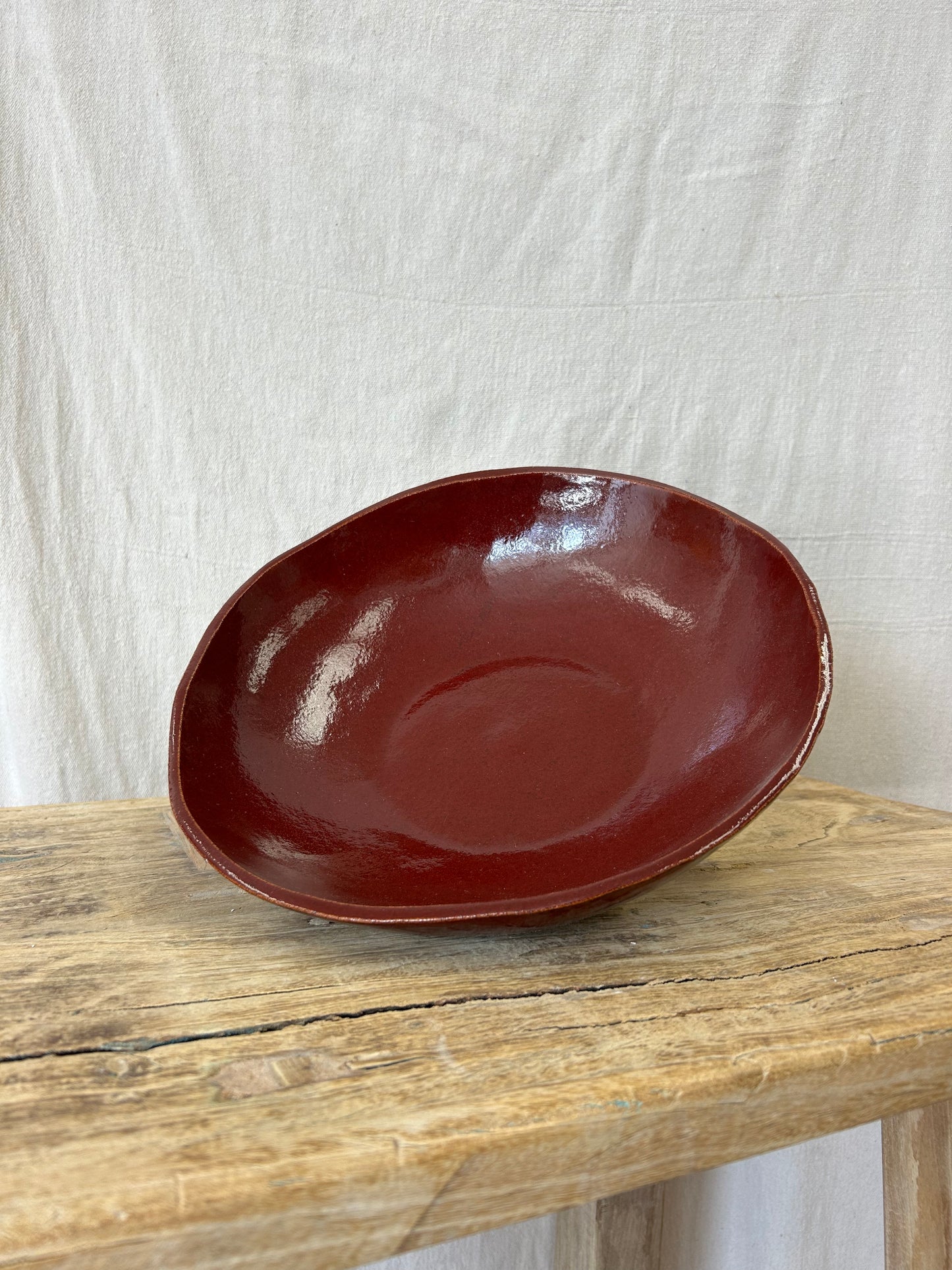 XL Serving Bowl - Burgundy