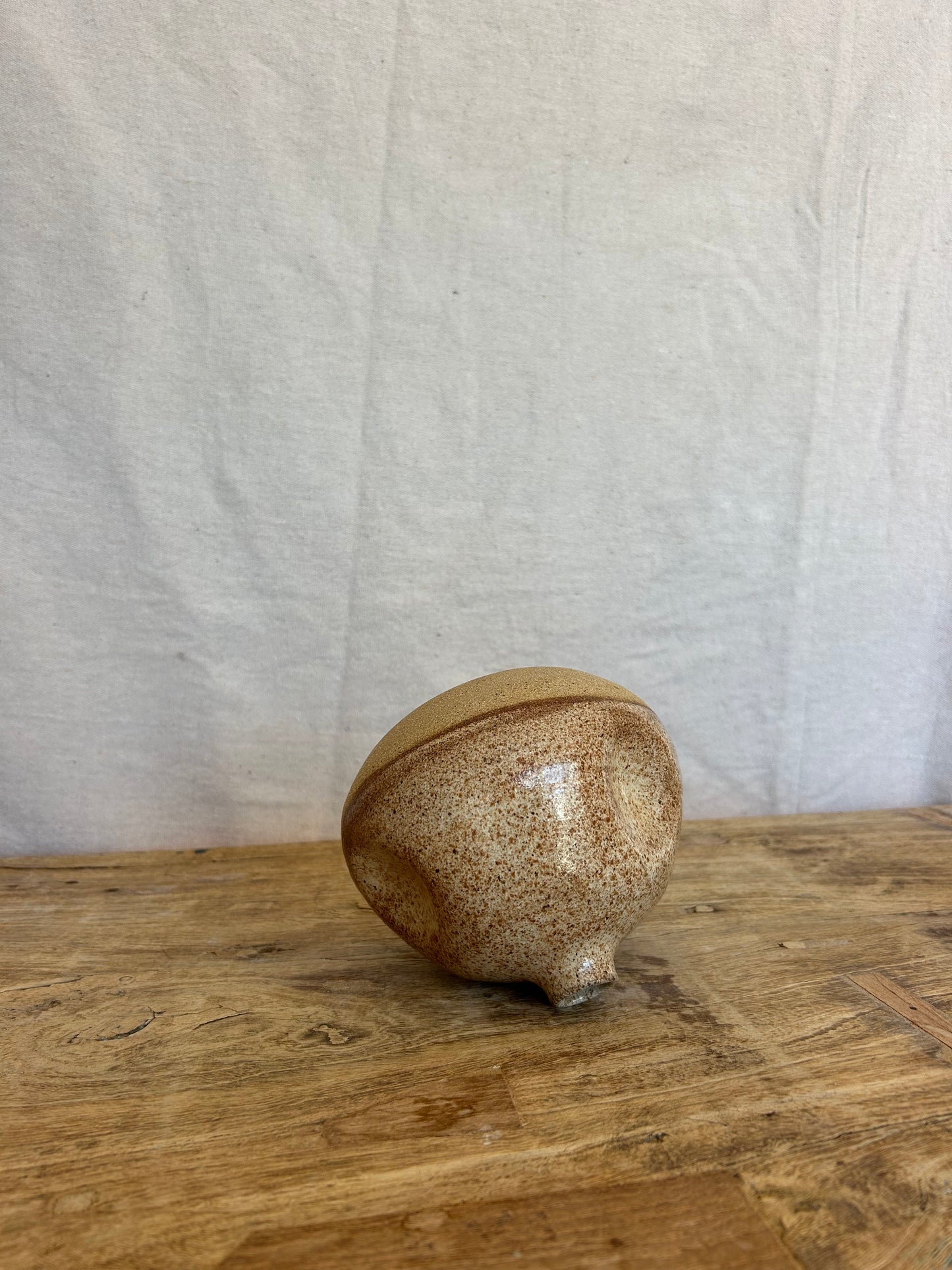 Olive Oil Crock/Vase - Beige