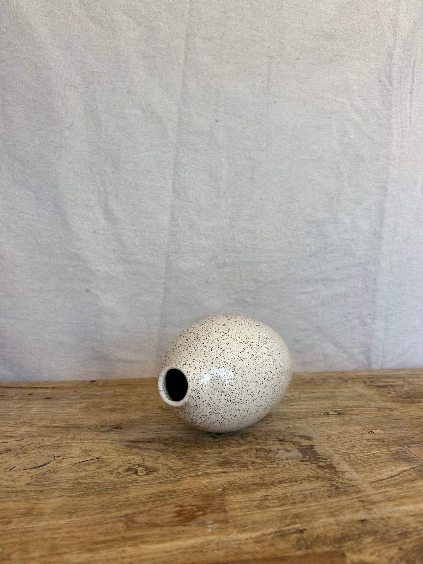 Olive Oil Crock/Vase - White