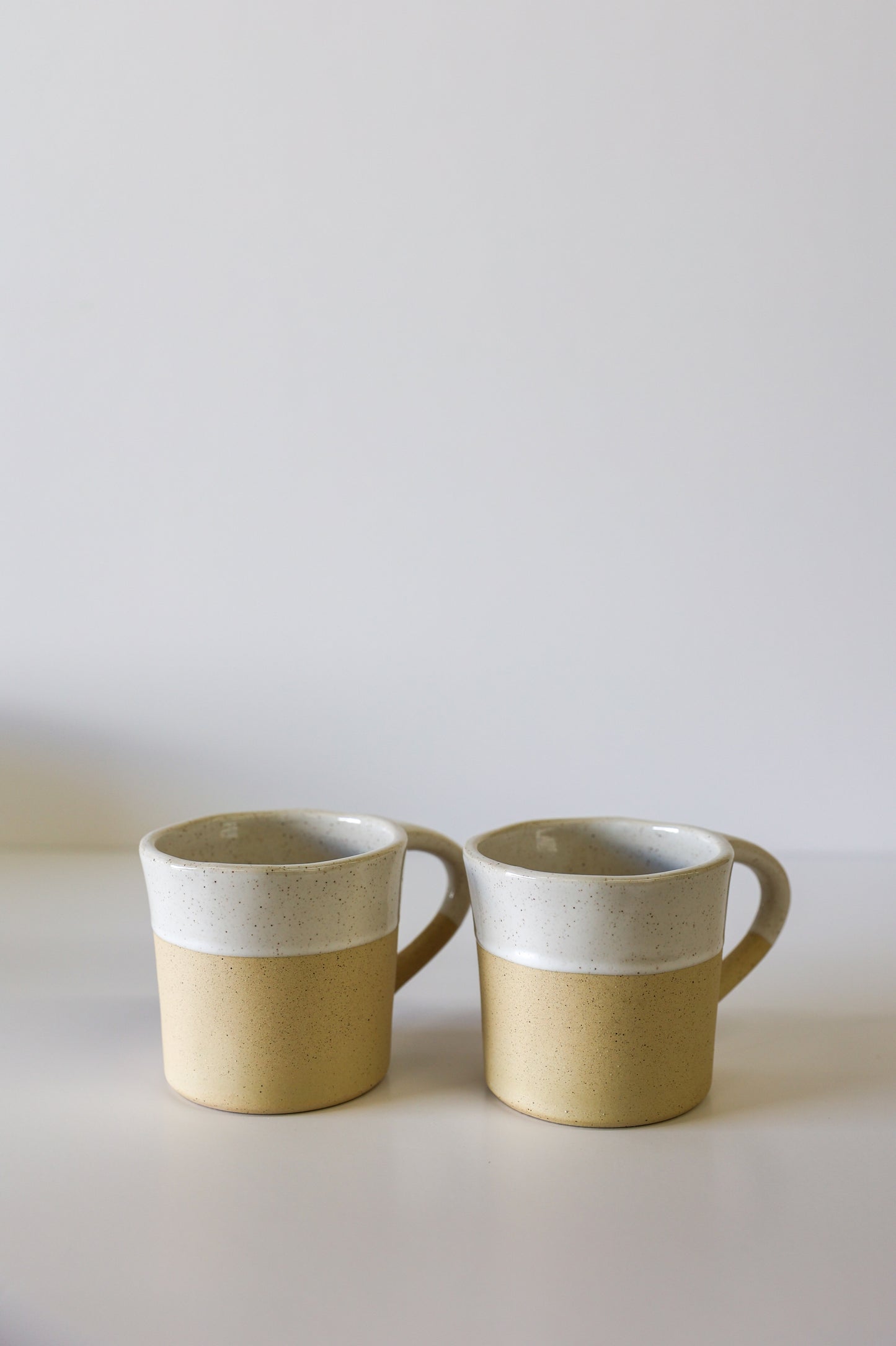Harbor Handbuilt Mug | White Speckle (Set of 2)