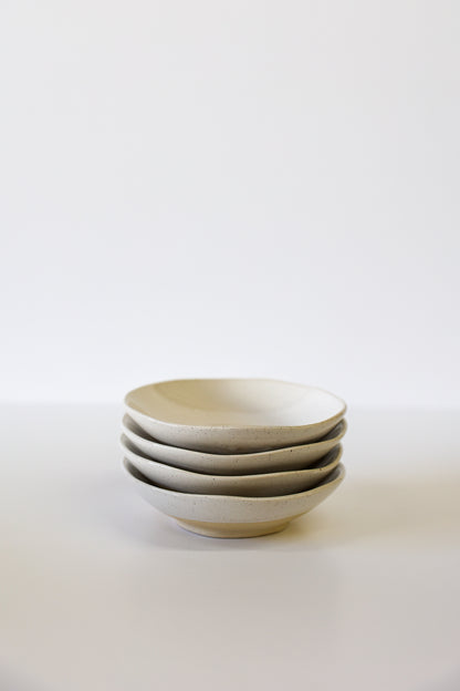 Drift Dipping Bowls - White Speckle (Set of 4)
