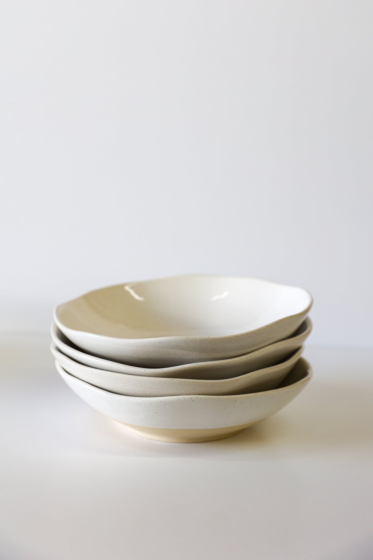 Low Tide Bowl - White Speckle (Set of 4)