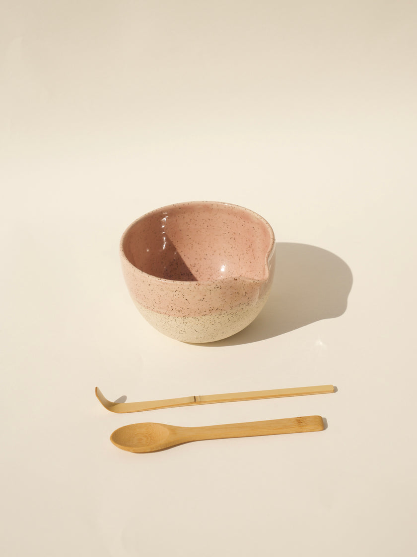 Large Matcha Bowl - Light Pink