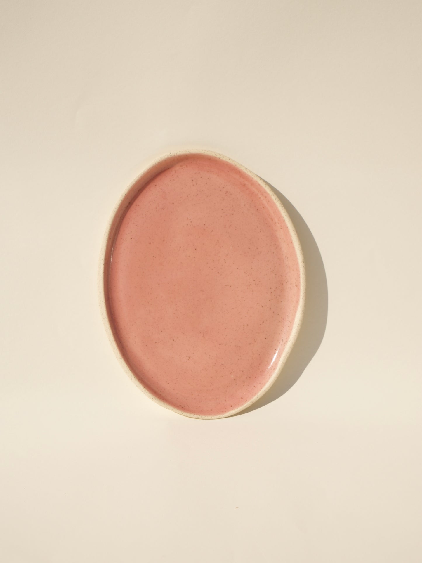 Oval Serving Plate - Pink