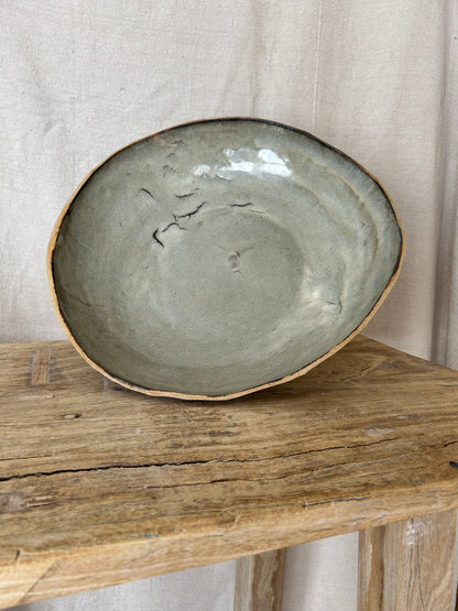 XXL Serving Bowl - Beige/Black