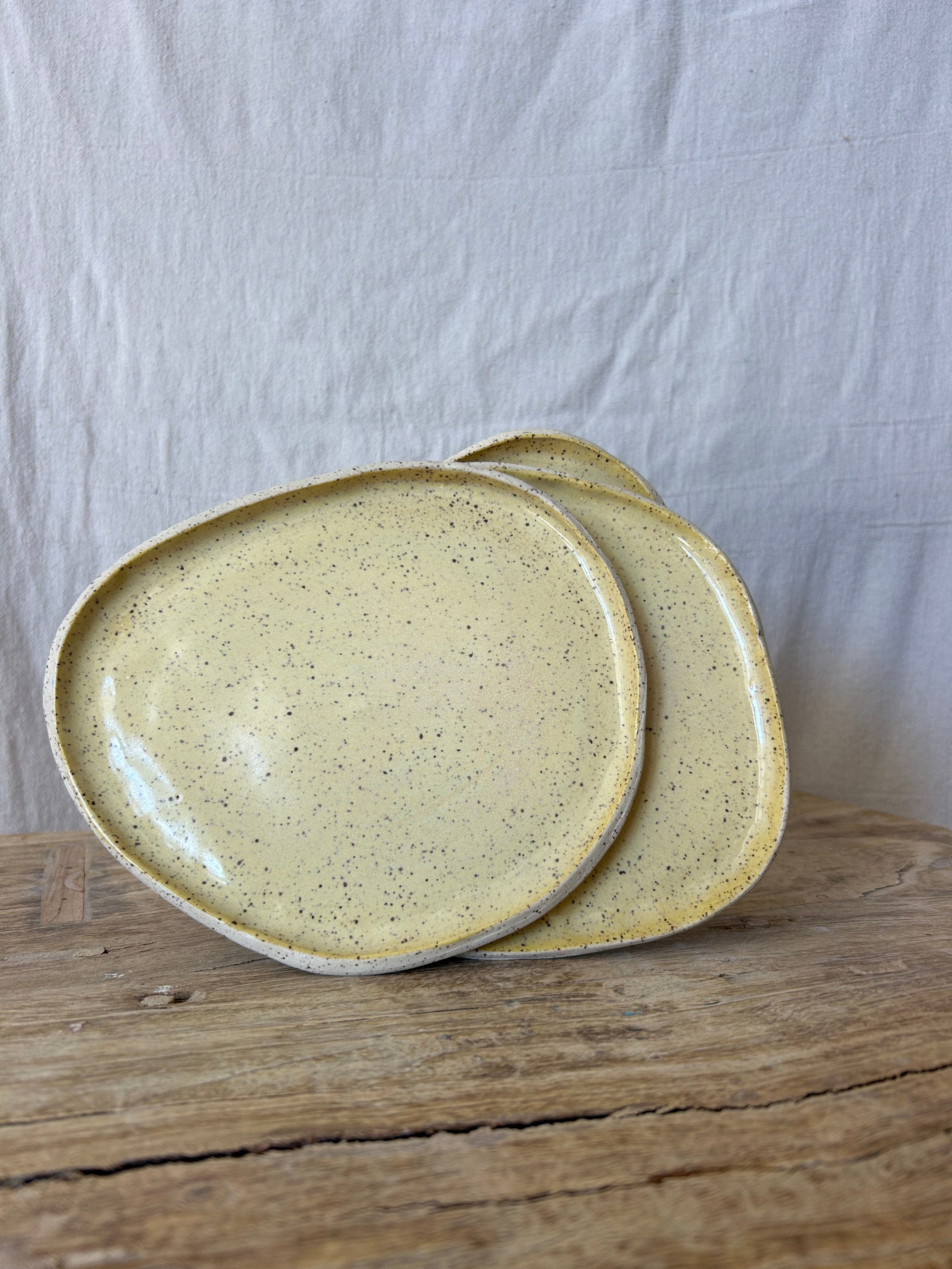 Organic Breakfast Plate - Soft Yellow