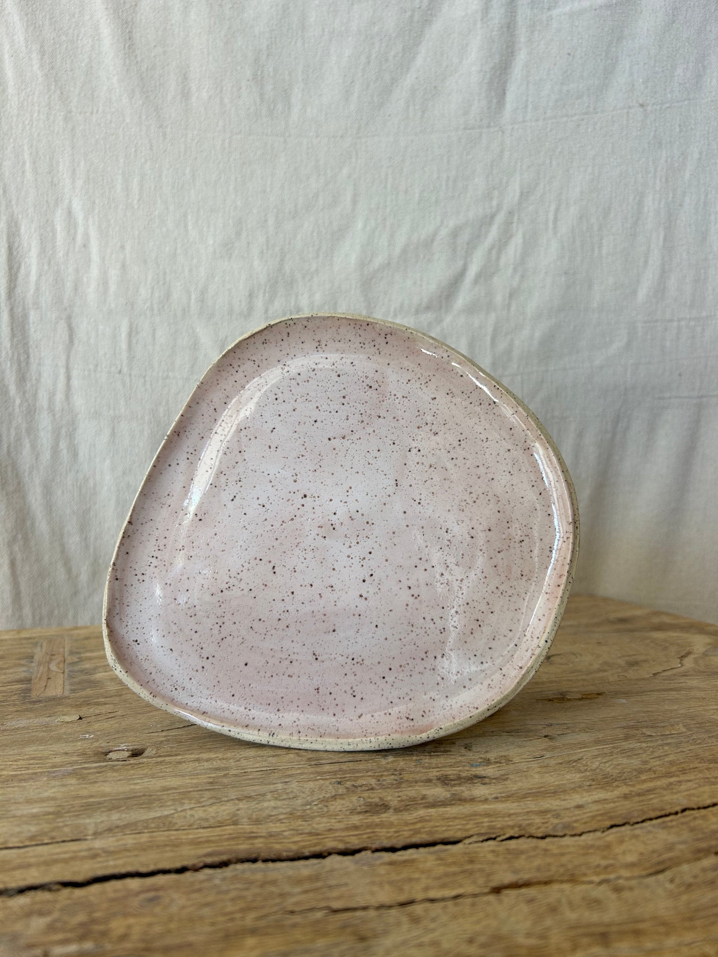 Organic Breakfast Plate- Soft Pink