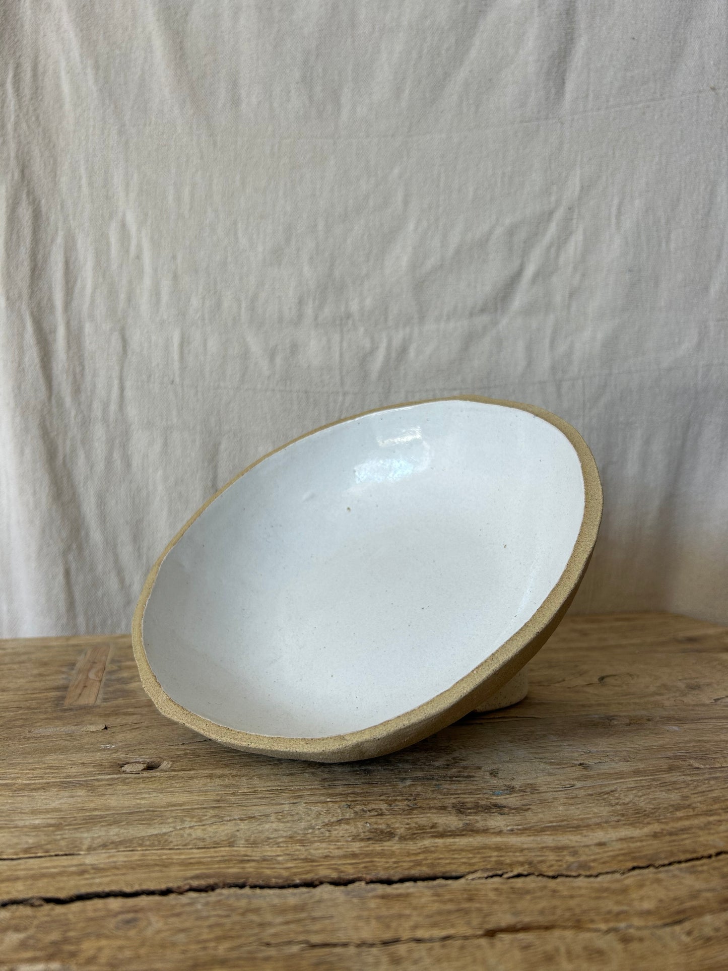 Large Salad Bowl - White