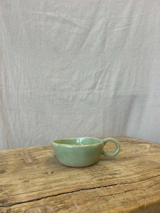 Handbuilt Tea Cup - Sea Foam Green