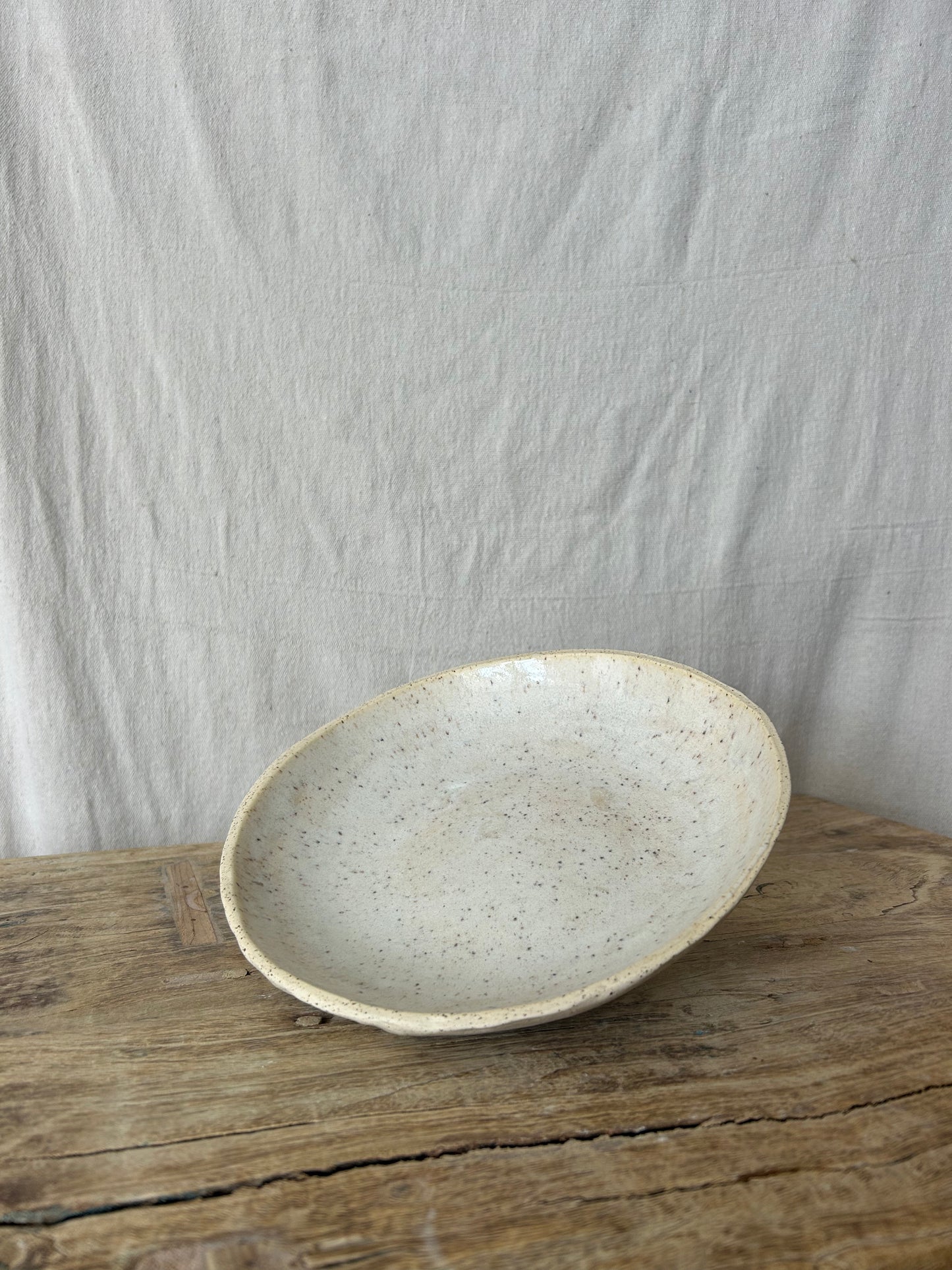 Large Salad Bowl - Sheer Cream