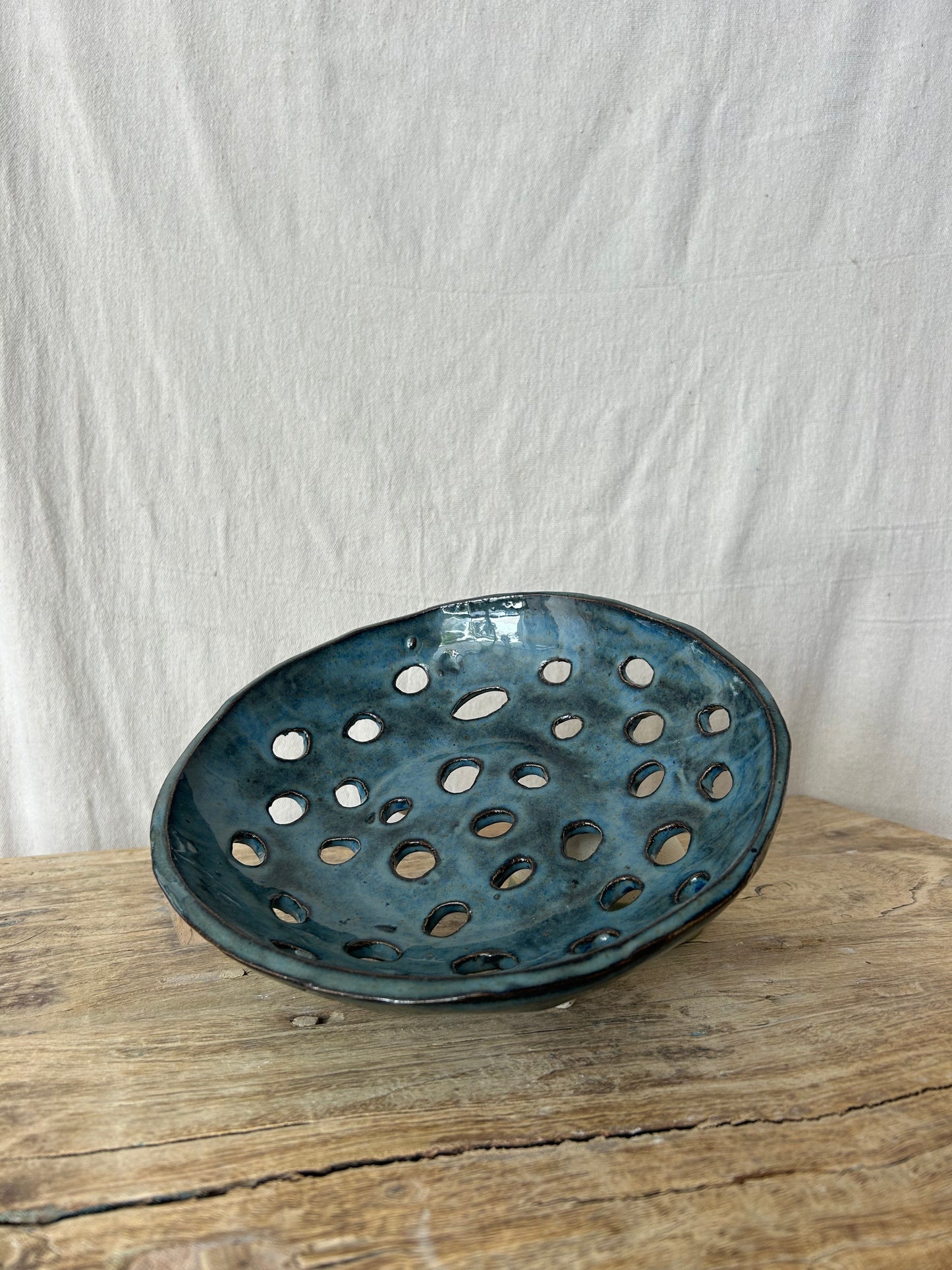 Large Colander - Deep Blue