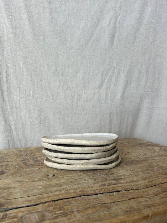 Organic Breakfast Plate - White