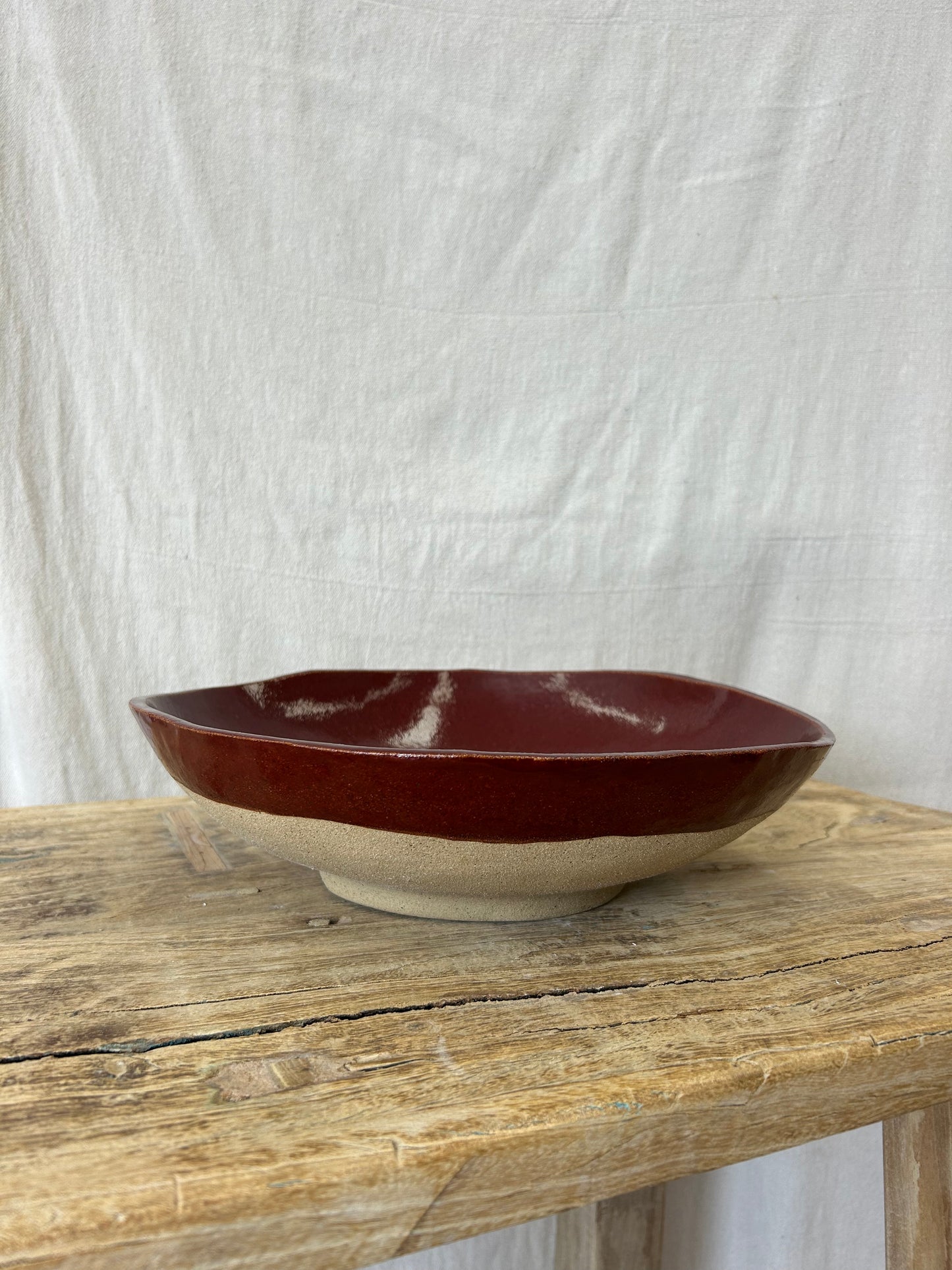 XL Serving Bowl - Burgundy