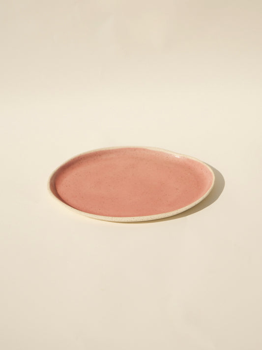 Oval Serving Plate - Pink
