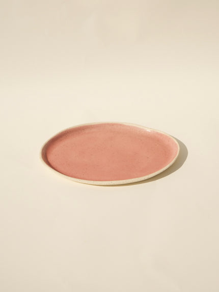 Oval Serving Plate - Pink