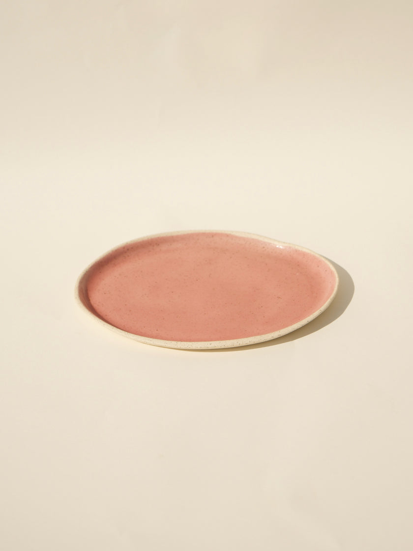 Oval Serving Plate - Pink