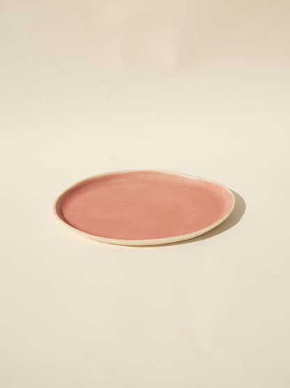 Oval Serving Plate - Pink