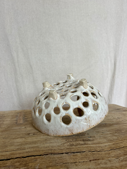 Large Deep Colander - Cream