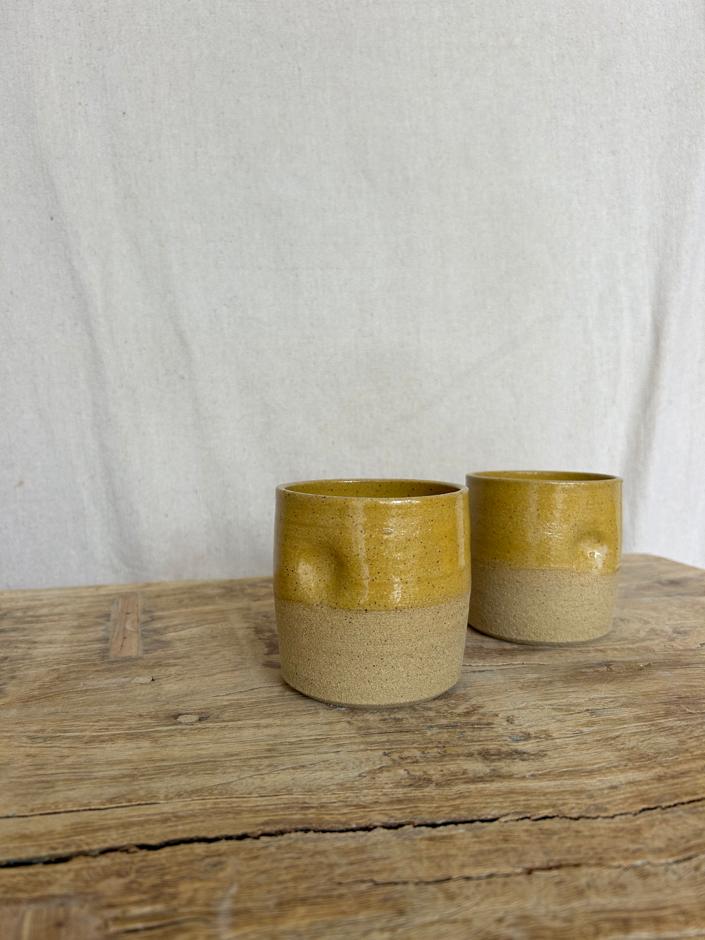 Thumbprint Cup - Mustard