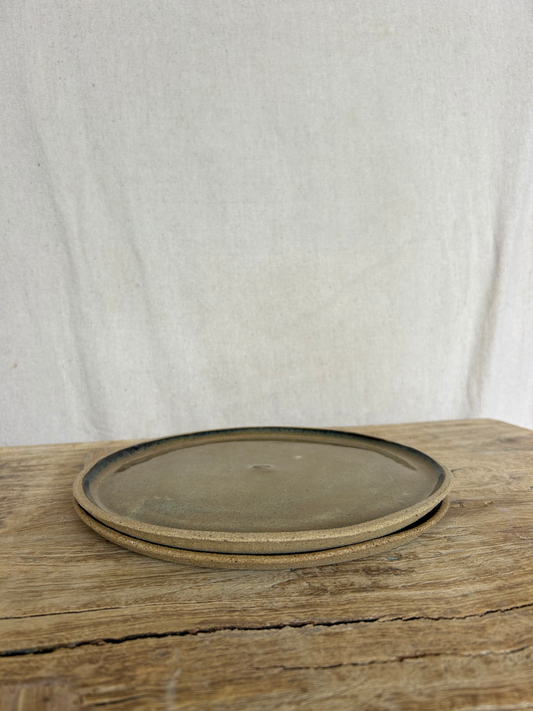 Dinner Plates - Beige/Black