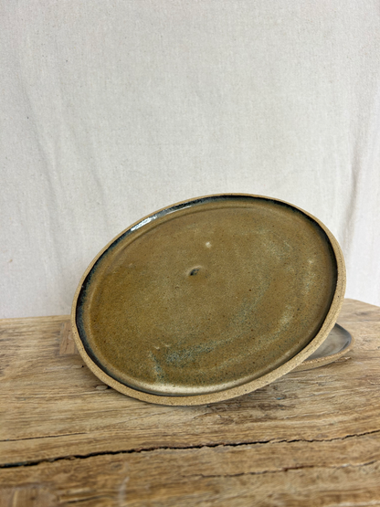 Dinner Plates - Beige/Black