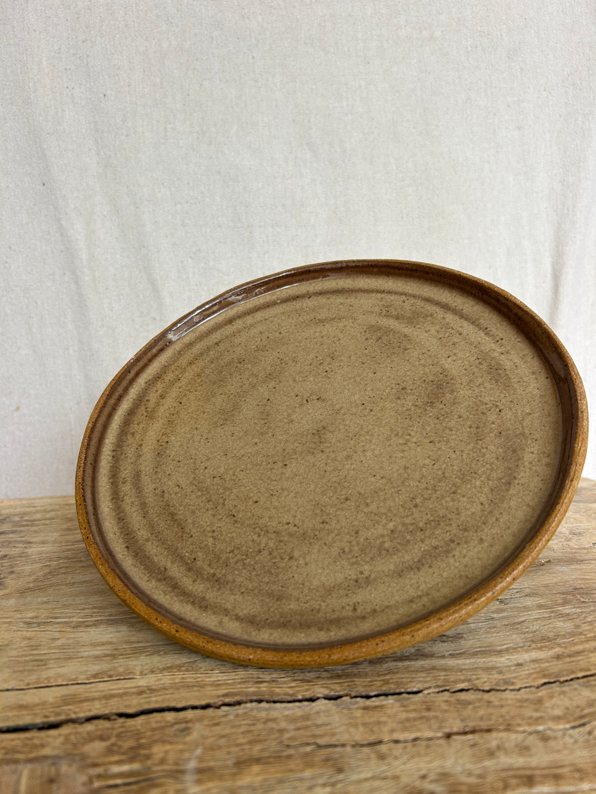 Dinner Plate - Brown