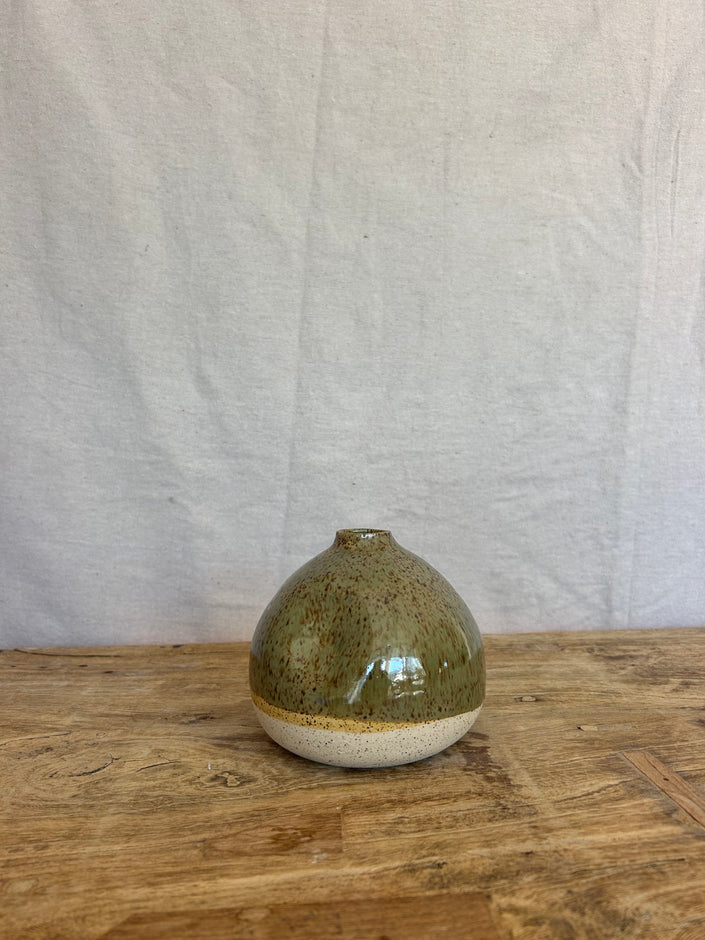 Olive Oil Crock/Vase - Olive Green