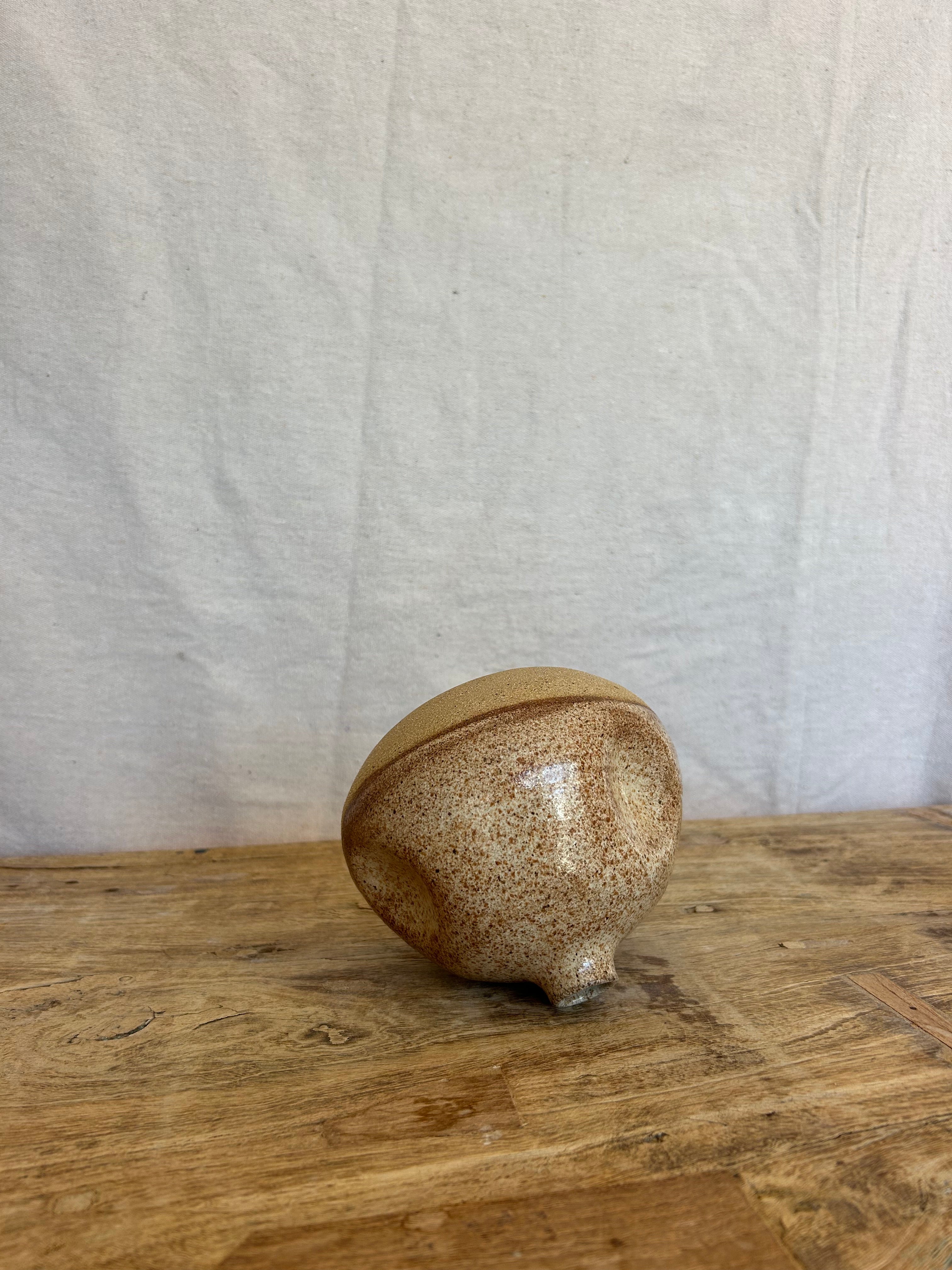 Olive Oil Crock/Vase - Beige
