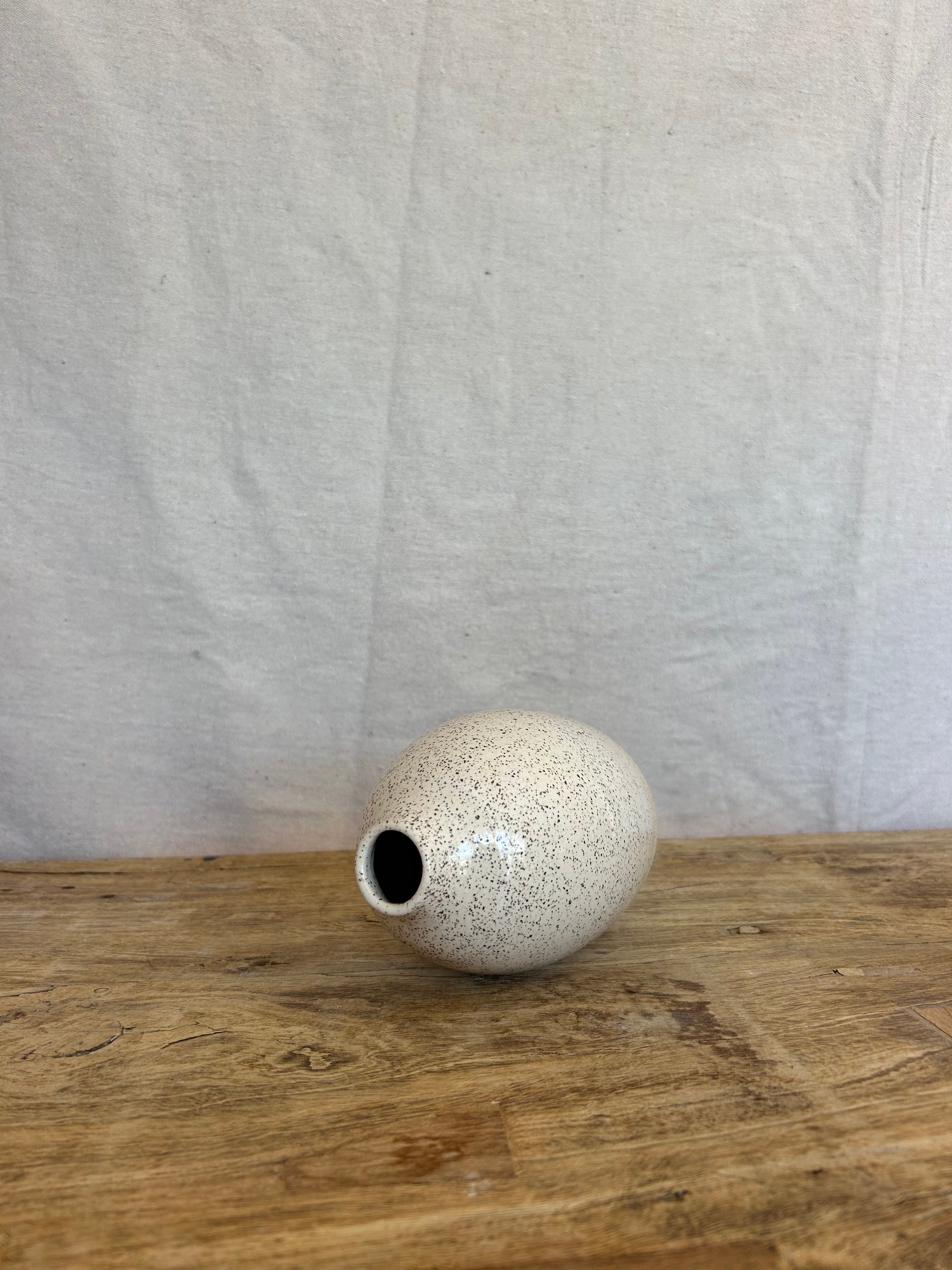 Olive Oil Crock/Vase - White