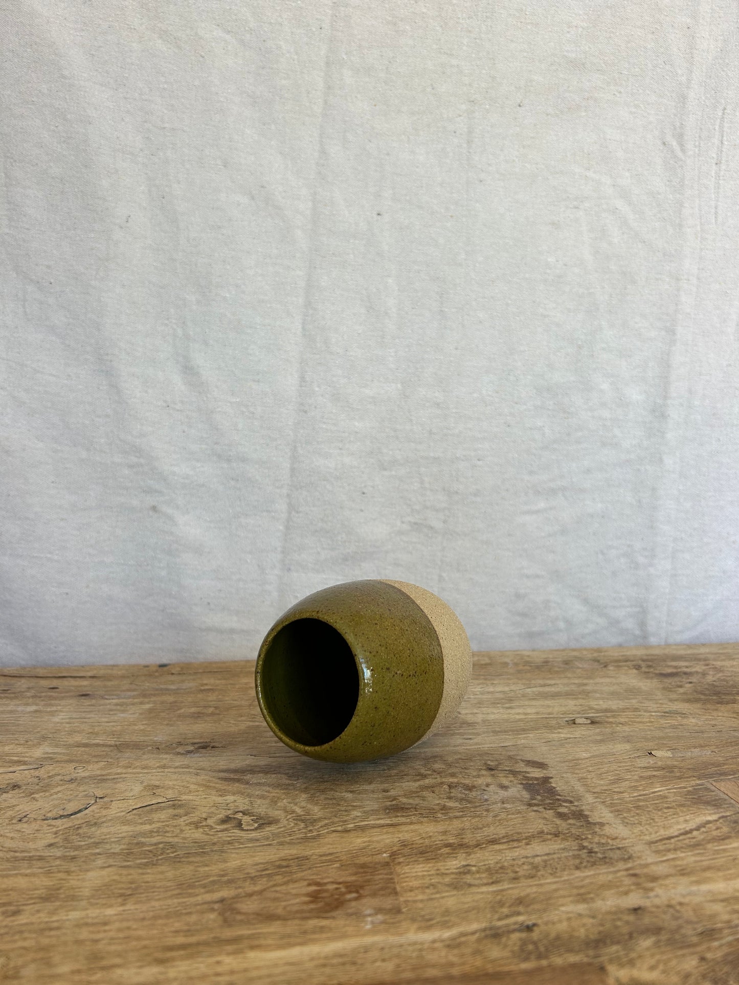 Medium Bud Vase - Olive Green