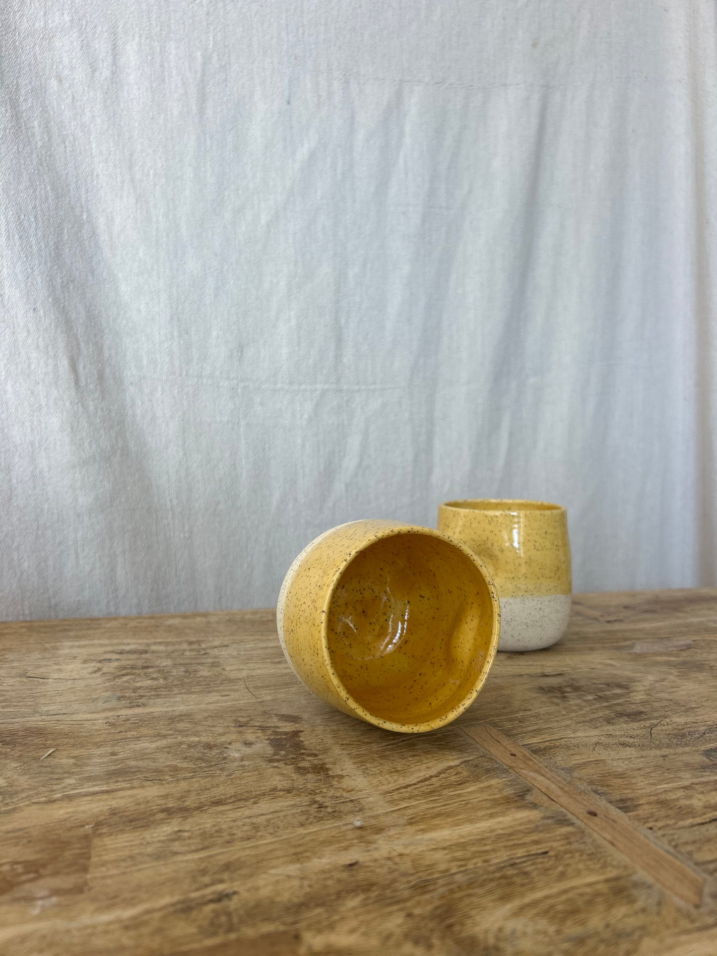 Thumbprint Cup - Yellow