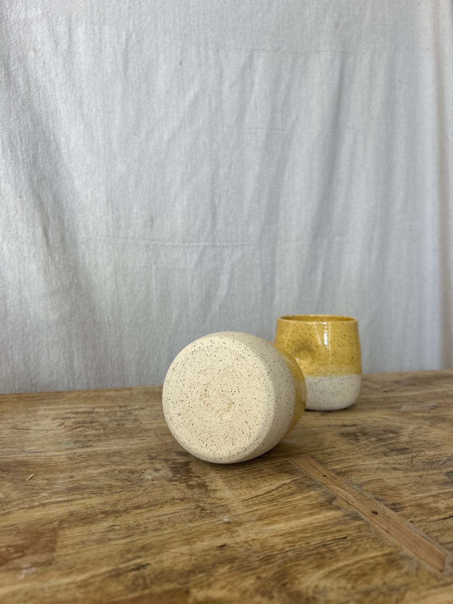 Thumbprint Cup - Yellow