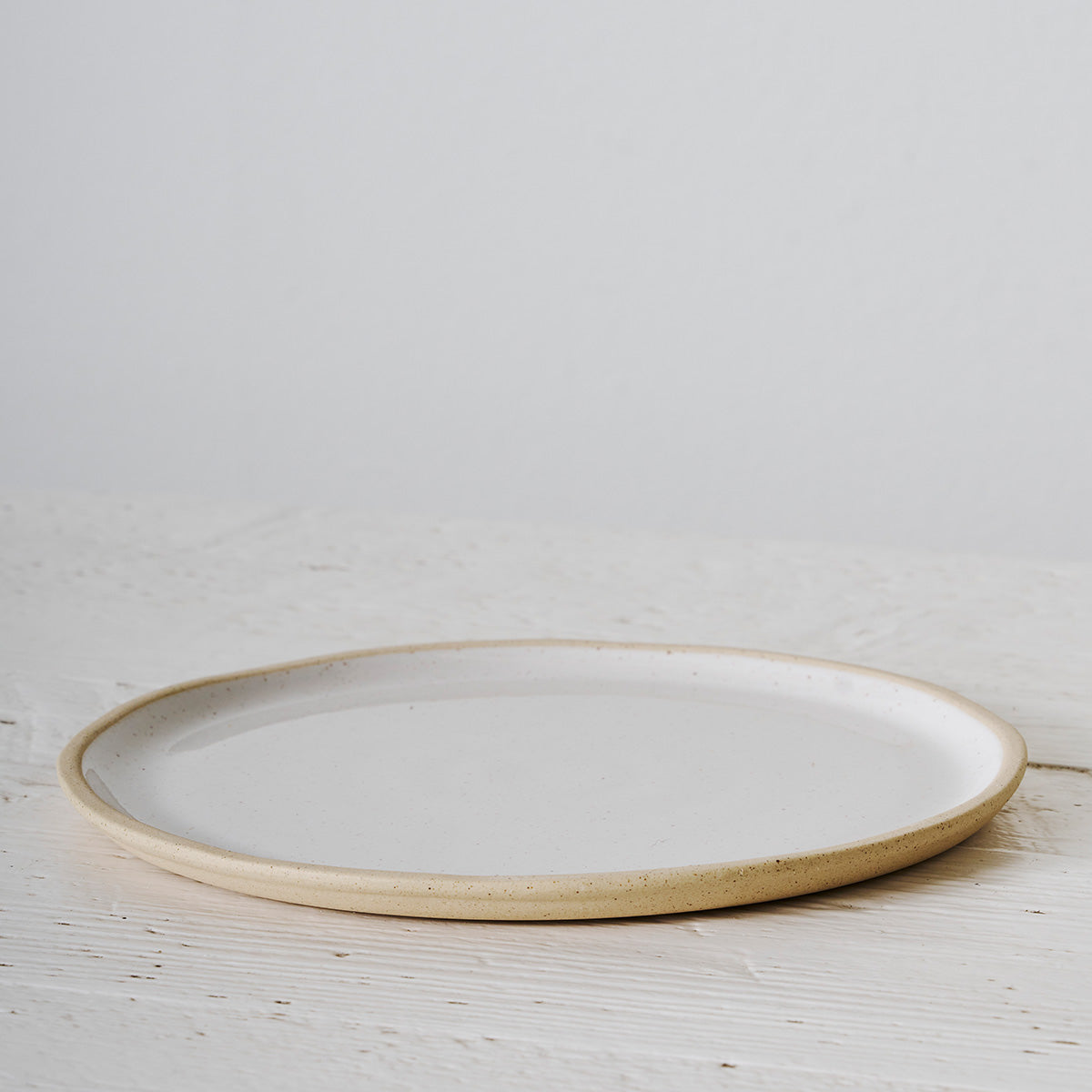 Jetty Salad Plate | White Speckle (Set of 4)