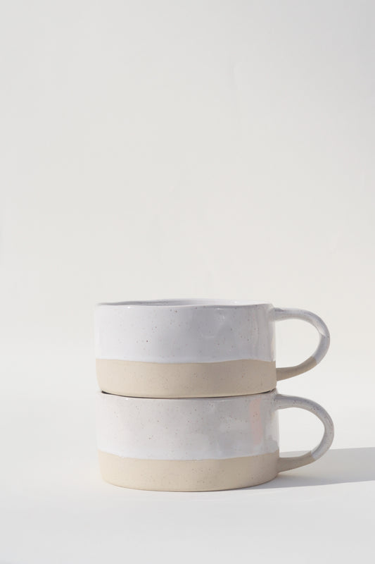 Avalon Soup Bowl | White Speckle (Set of 2)