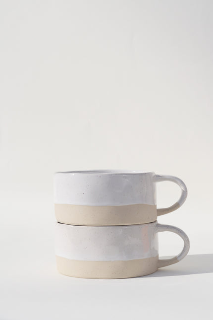 Avalon Soup Bowl | White Speckle (Set of 2)