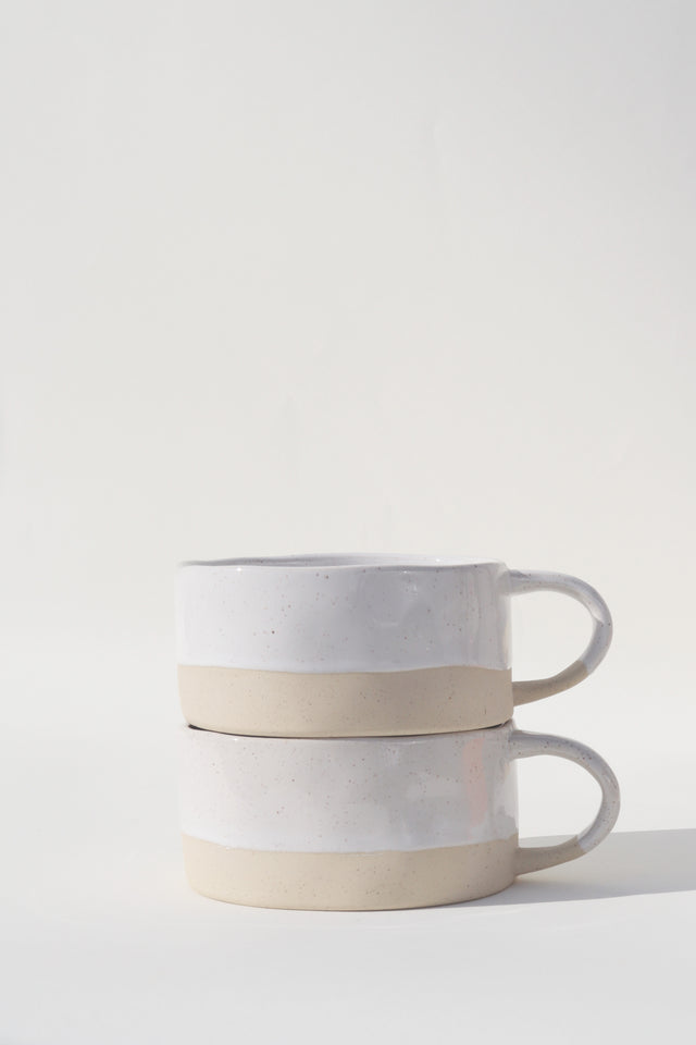 Avalon Soup Bowl | White Speckle (Set of 2)