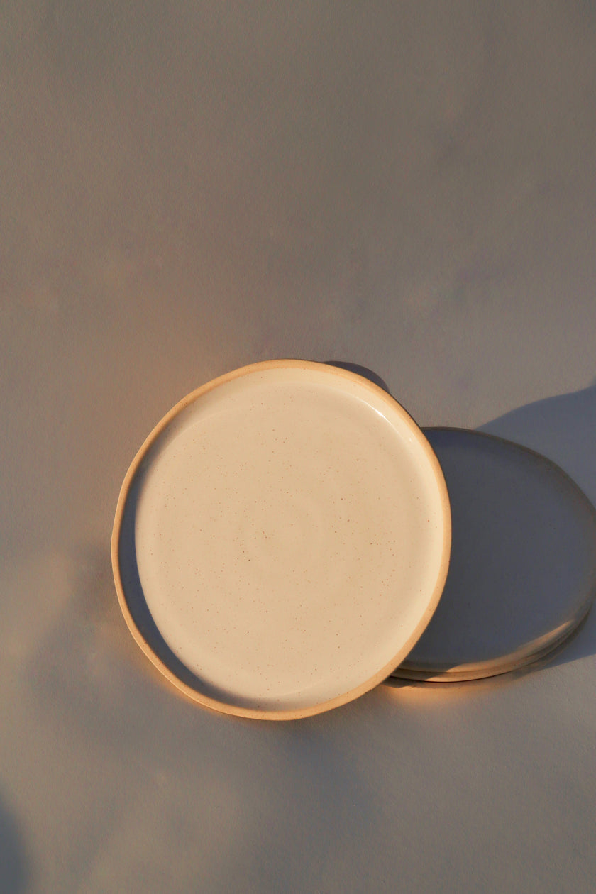 River Dinner Plate | White Speckle (Set of 4)