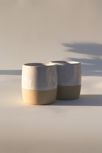 Cliffs Cup | White Speckle (Set of 2)