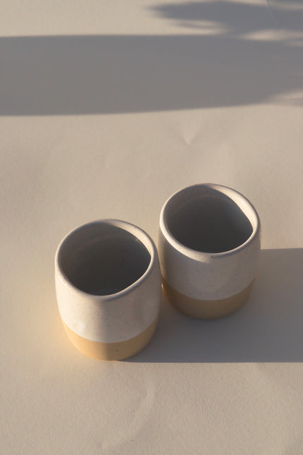 Cliffs Cup | White Speckle (Set of 2)