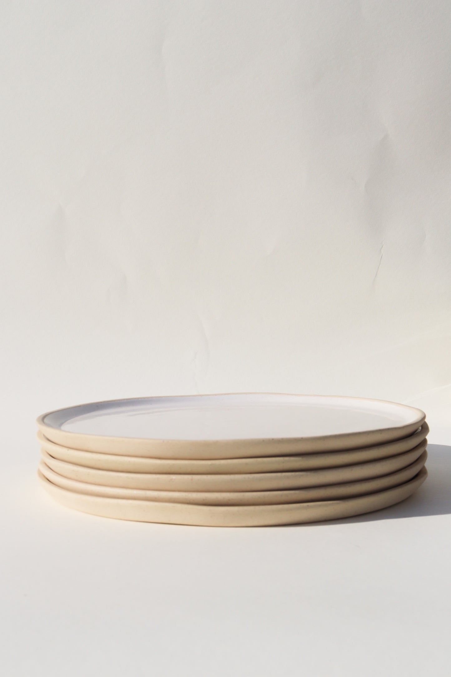 Jetty Salad Plate | White Speckle (Set of 4)