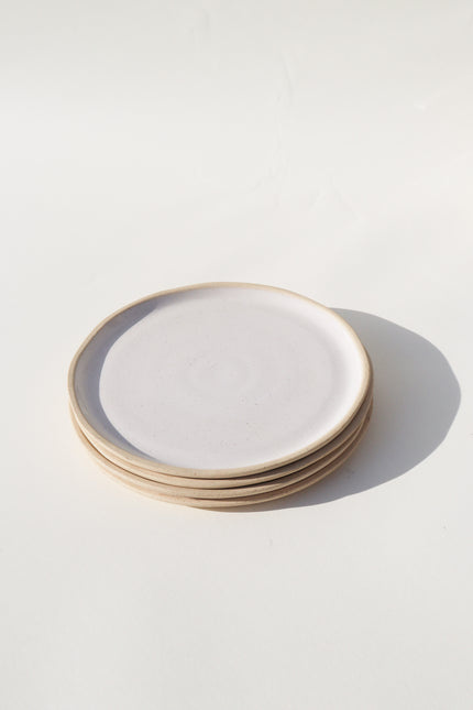 Jetty Salad Plate | White Speckle (Set of 4)
