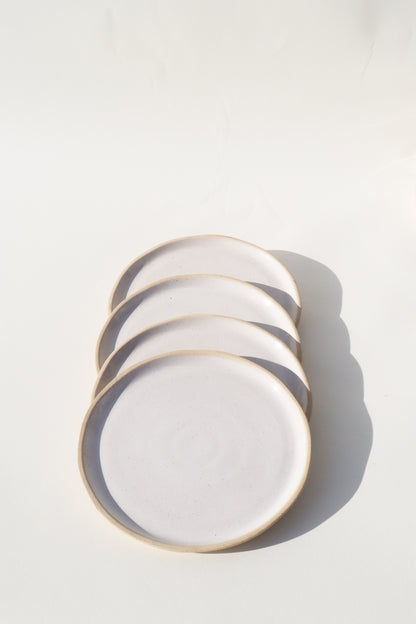Jetty Salad Plate | White Speckle (Set of 4)