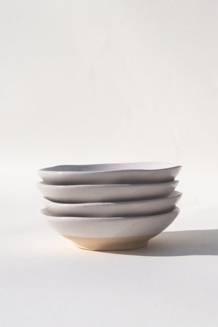 Low Tide Bowl - White Speckle (Set of 4)