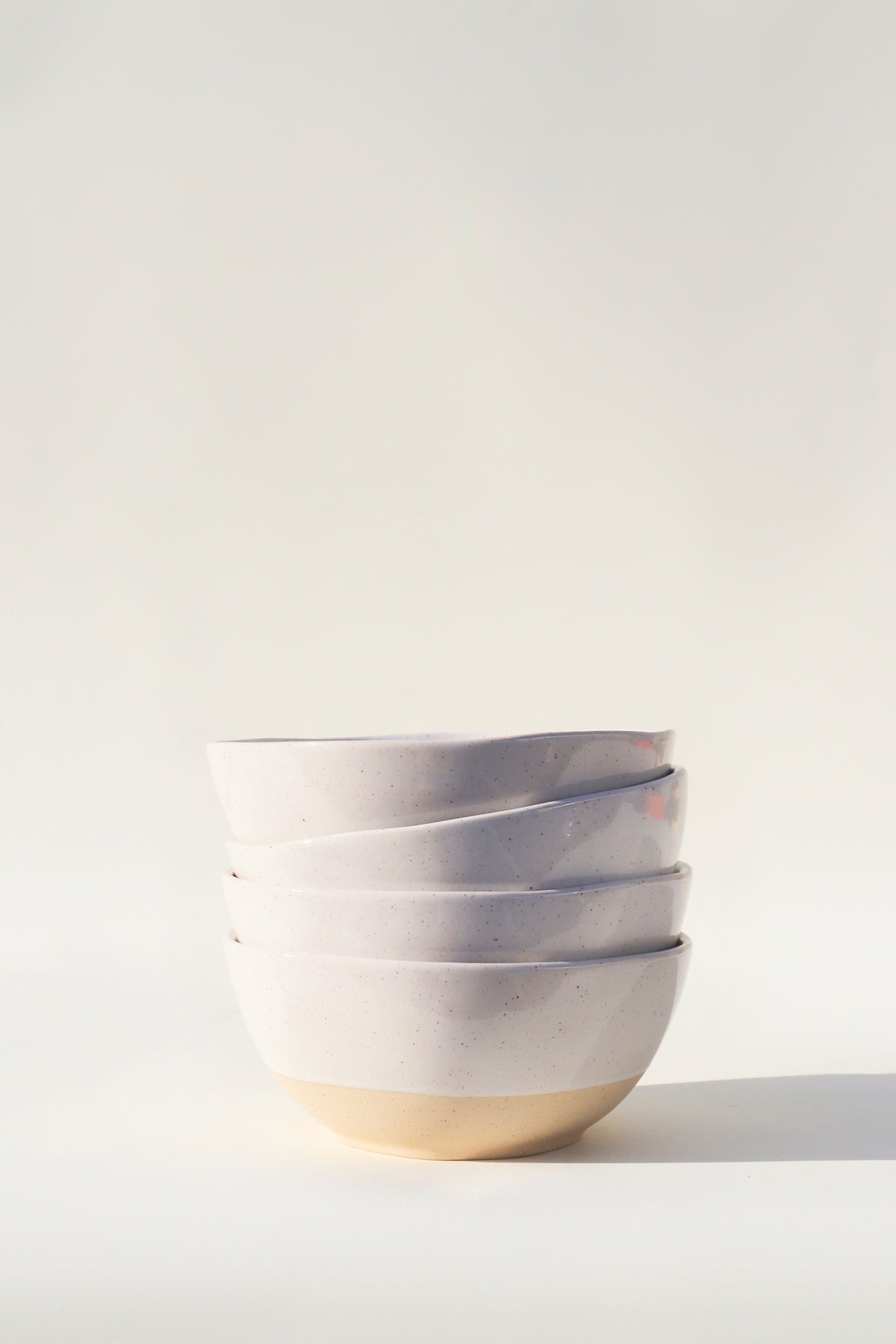 Ola Cereal Bowl - White Speckle (Set of 4)