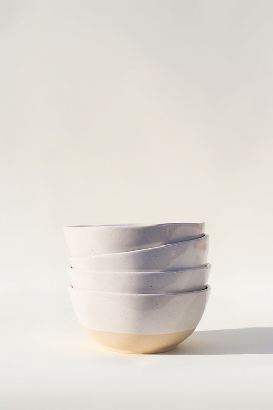 Ola Cereal Bowl - White Speckle (Set of 4)